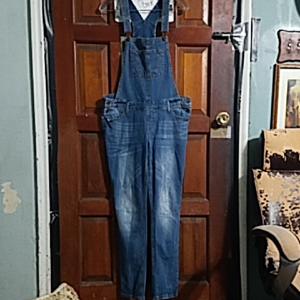 Women's Mossimo Blue Jean Overalls, Size:Medium 30